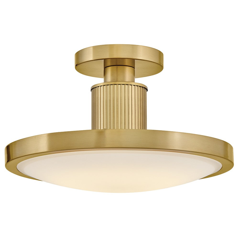 Hinkley Canada - LED Semi-Flush Mount - Kieran - Lacquered Brass- Union Lighting Luminaires Decor