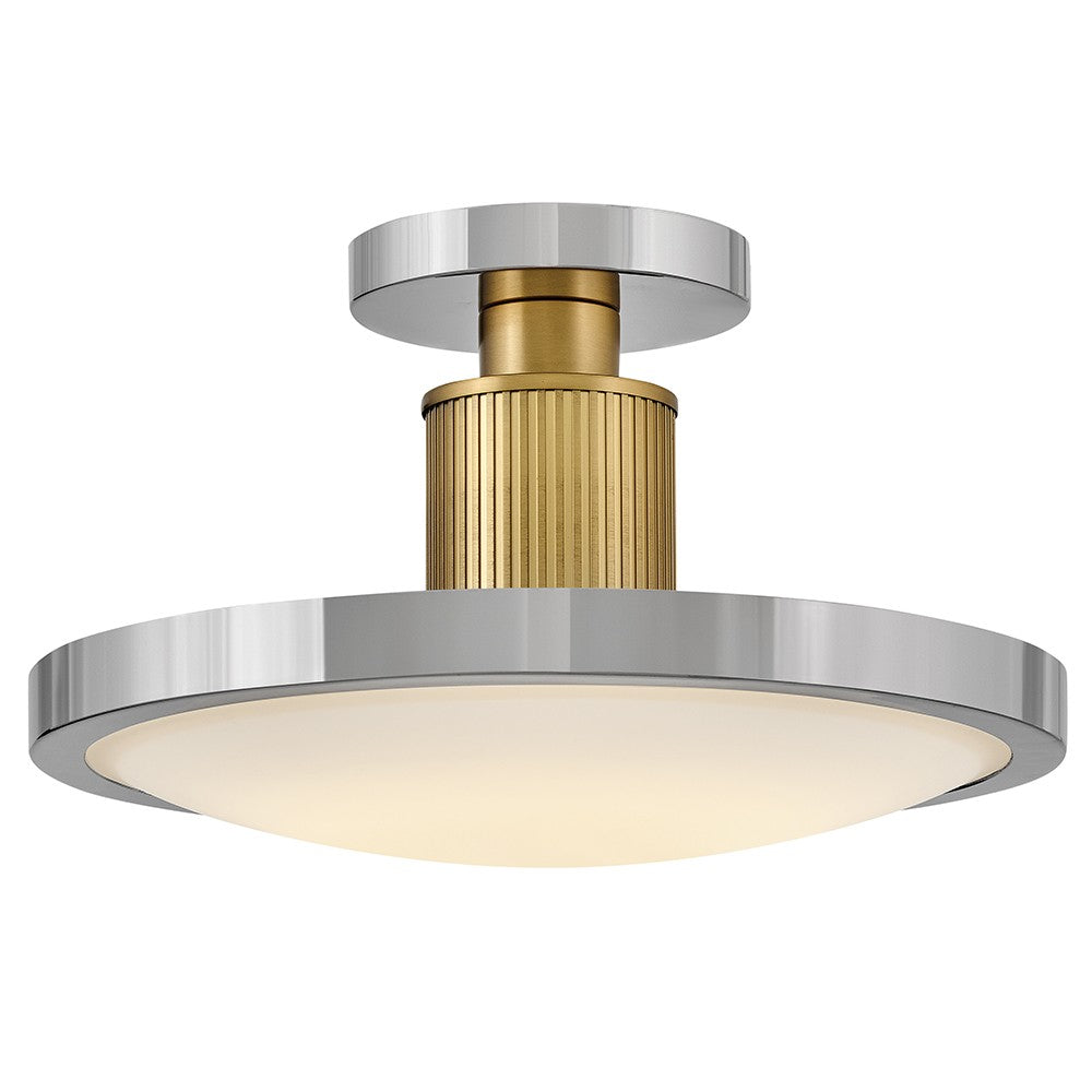 Hinkley Canada - LED Semi-Flush Mount - Kieran - Polished Nickel- Union Lighting Luminaires Decor