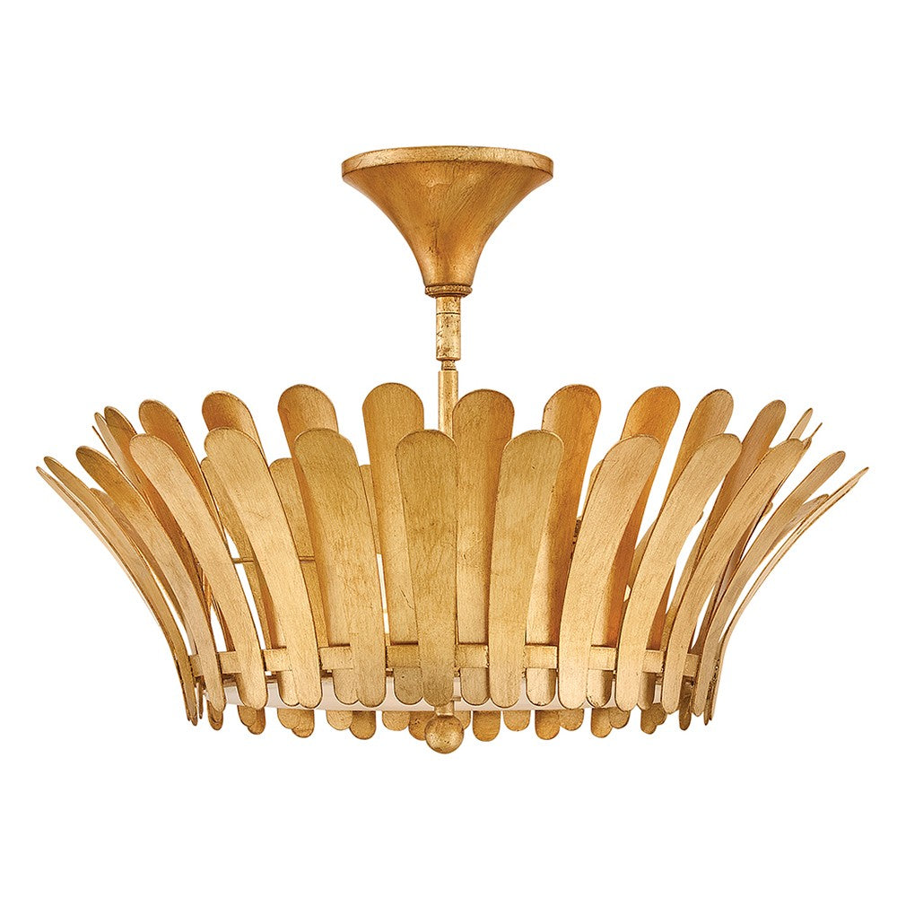 Hinkley Canada - LED Semi-Flush Mount - Reina - Distressed Brass- Union Lighting Luminaires Decor