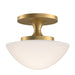 Hinkley Canada - LED Semi-Flush Mount - Knox - Lacquered Brass- Union Lighting Luminaires Decor