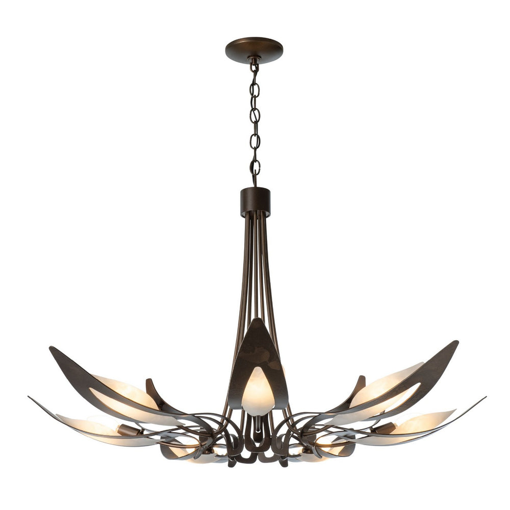 Hubbardton Forge - Seven Light Chandelier - Parasol - Bronze- Union Lighting Luminaires Decor