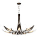 Hubbardton Forge - Seven Light Chandelier - Parasol - Bronze- Union Lighting Luminaires Decor