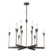 Hubbardton Forge - 12 Light Chandelier - Lilium - Dark Smoke- Union Lighting Luminaires Decor