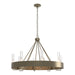 Hubbardton Forge - Eight Light Chandelier - Banded - Soft Gold- Union Lighting Luminaires Decor