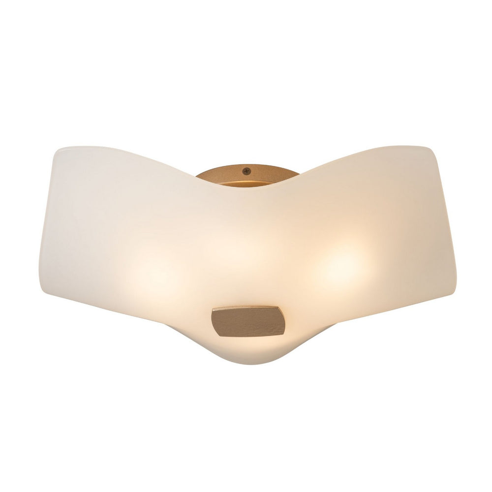 Hubbardton Forge - Four Light Semi-Flush Mount - Astra - Soft Gold- Union Lighting Luminaires Decor