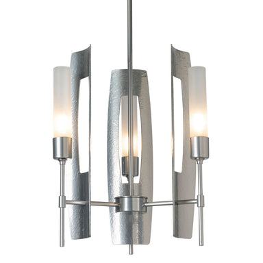 Hubbardton Forge - Three Light Pendant - Passage - Sterling- Union Lighting Luminaires Decor