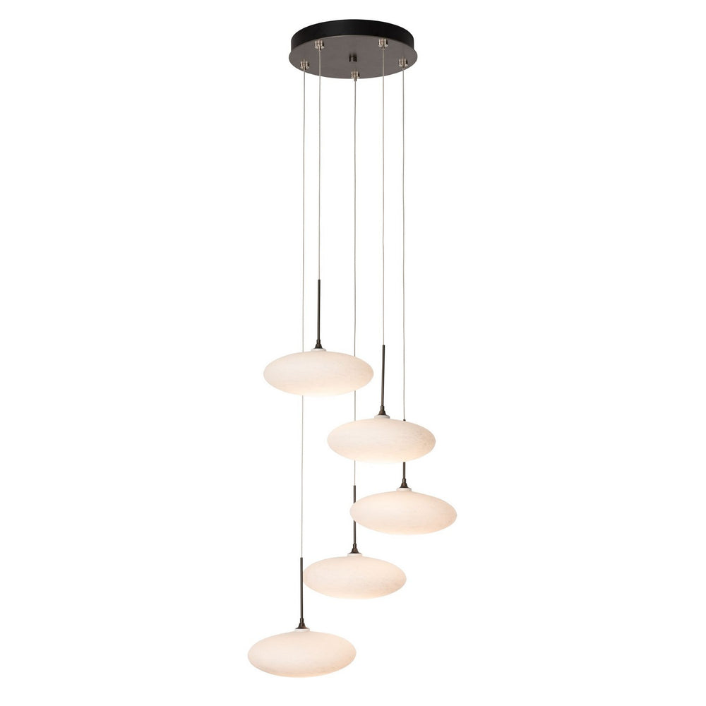 Hubbardton Forge - LED Pendant - Clouds - Dark Smoke- Union Lighting Luminaires Decor