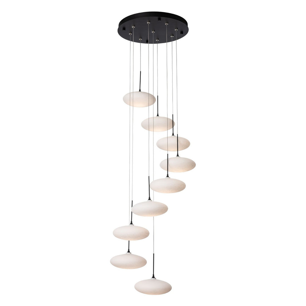 Hubbardton Forge - LED Pendant - Clouds - Black- Union Lighting Luminaires Decor