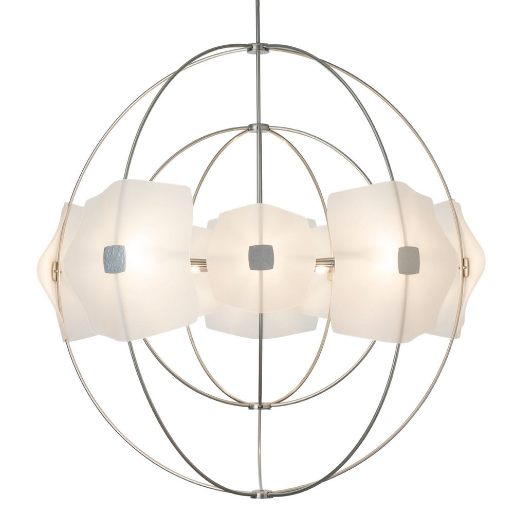 Hubbardton Forge - Ten Light Pendant - Astra - Sterling- Union Lighting Luminaires Decor