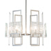Hubbardton Forge - Six Light Pendant - Geo - Sterling- Union Lighting Luminaires Decor