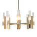 Hubbardton Forge - Eight Light Pendant - Summit - Modern Brass- Union Lighting Luminaires Decor