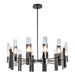 Hubbardton Forge - 12 Light Pendant - Summit - Dark Smoke- Union Lighting Luminaires Decor