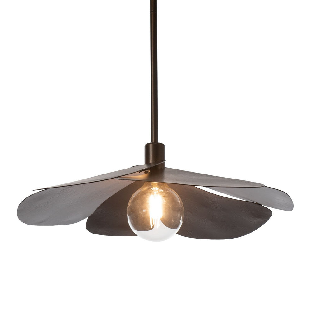 Hubbardton Forge - One Light Pendant - Hana - Bronze- Union Lighting Luminaires Decor