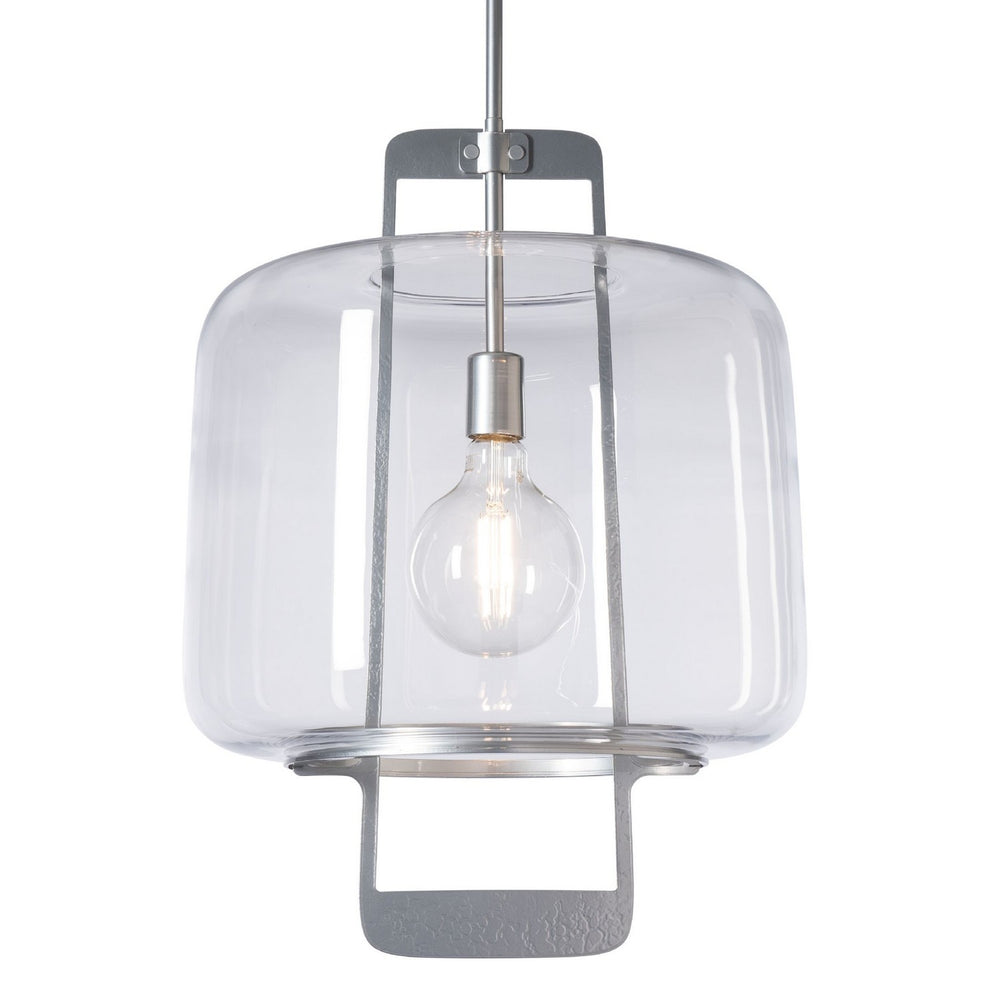 Hubbardton Forge - One Light Lantern - Dane - Sterling- Union Lighting Luminaires Decor
