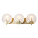 Hubbardton Forge - Three Light Bath Sconce - Callisto - Modern Brass- Union Lighting Luminaires Decor