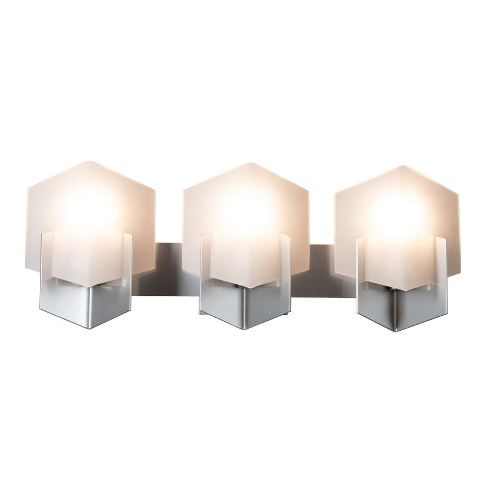 Hubbardton Forge - Three Light Bath Sconce - Prisma - Sterling- Union Lighting Luminaires Decor