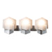 Hubbardton Forge - Three Light Bath Sconce - Prisma - Sterling- Union Lighting Luminaires Decor
