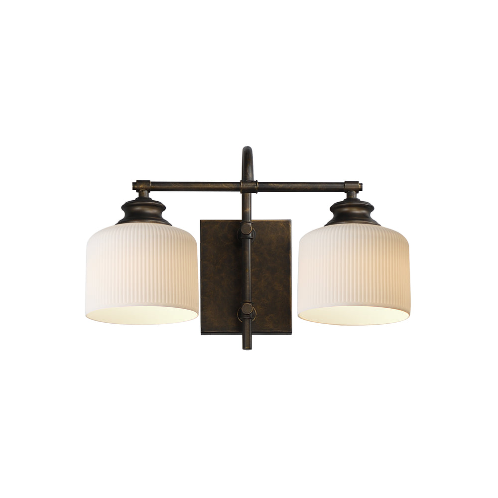 Maxim - Two Light Wall Sconce - Bisque - Oil Rubbed Bronze- Union Lighting Luminaires Decor