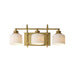 Maxim - Three Light Bath Vanity - Bisque - Natural Aged Brass- Union Lighting Luminaires Decor