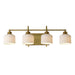 Maxim - Four Light Bath Vanity - Bisque - Natural Aged Brass- Union Lighting Luminaires Decor