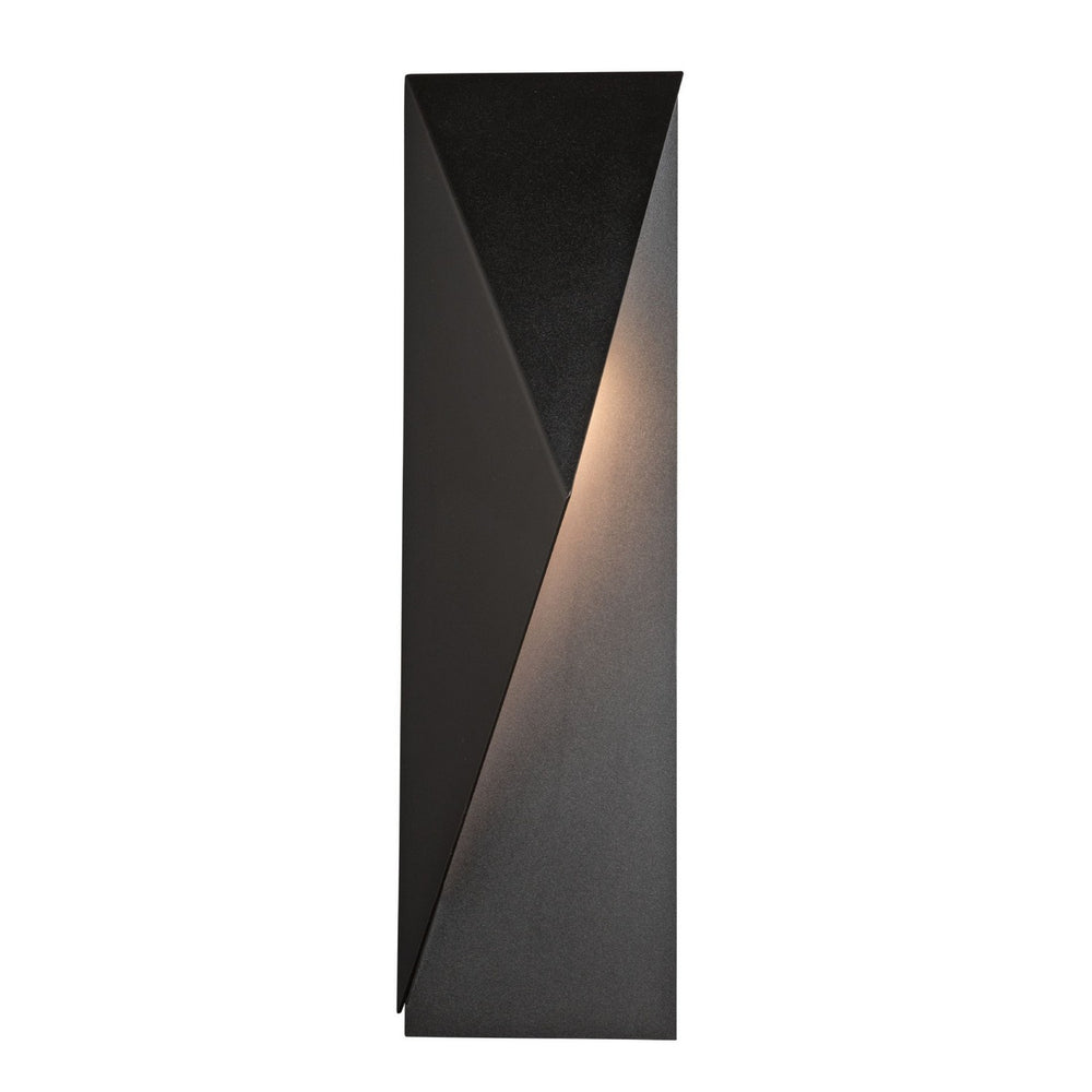Hubbardton Forge - One Light Outdoor Wall Sconce - Carbon - Coastal Black- Union Lighting Luminaires Decor