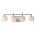 Maxim - Four Light Bath Vanity - Bisque - Polished Nickel- Union Lighting Luminaires Decor