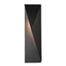 Hubbardton Forge - One Light Outdoor Wall Sconce - Carbon - Coastal Black- Union Lighting Luminaires Decor