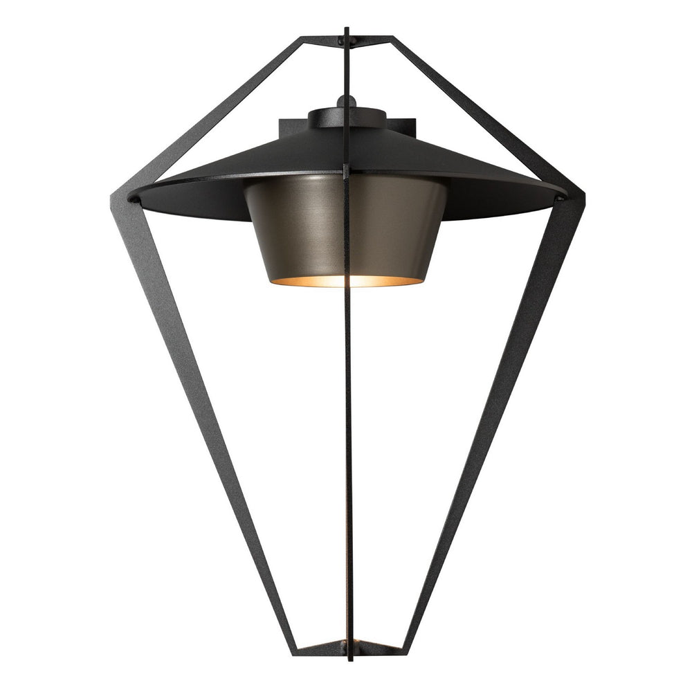 Hubbardton Forge - One Light Outdoor Wall Sconce - Stellar - Coastal Black- Union Lighting Luminaires Decor