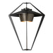 Hubbardton Forge - One Light Outdoor Wall Sconce - Stellar - Coastal Black- Union Lighting Luminaires Decor