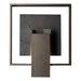 Hubbardton Forge - One Light Outdoor Wall Sconce - Shadow Box - Coastal Oil Rubbed Bronze- Union Lighting Luminaires Decor