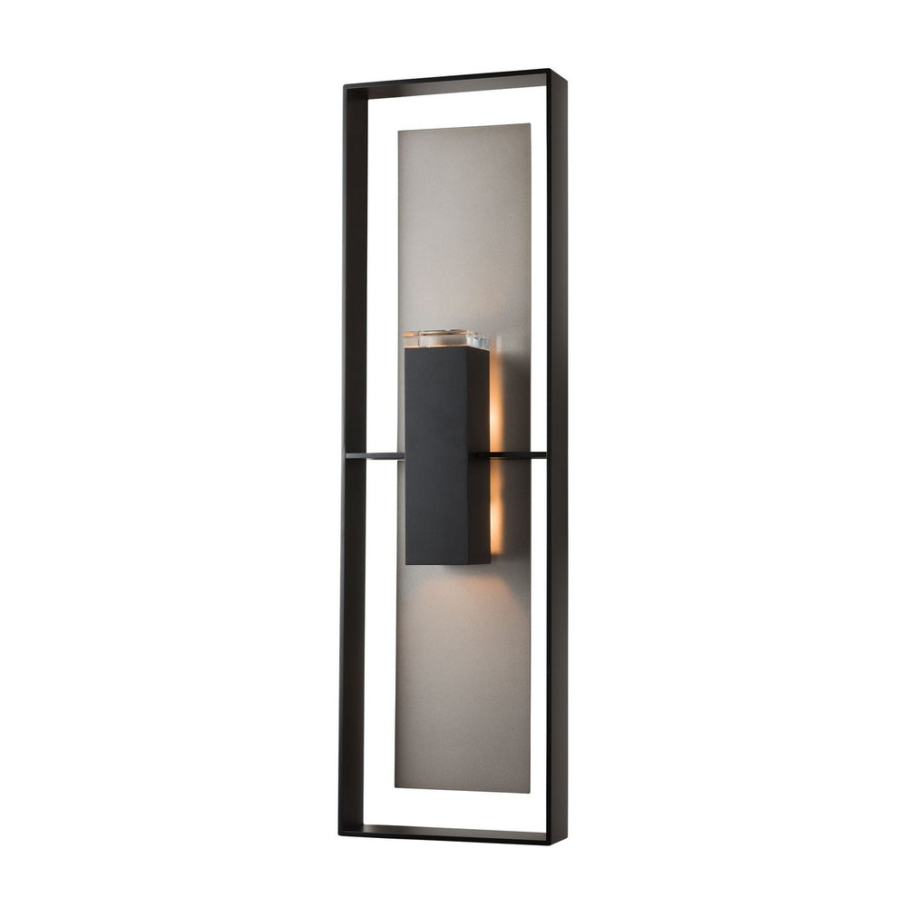 Hubbardton Forge - Two Light Outdoor Wall Sconce - Shadow Box - Coastal Black- Union Lighting Luminaires Decor