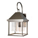 Hubbardton Forge - One Light Outdoor Wall Sconce - Dorset - Coastal Dark Smoke- Union Lighting Luminaires Decor