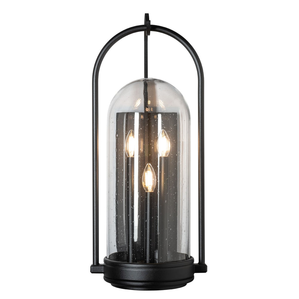 Hubbardton Forge - Three Light Outdoor Wall Sconce - Davis - Coastal Black- Union Lighting Luminaires Decor