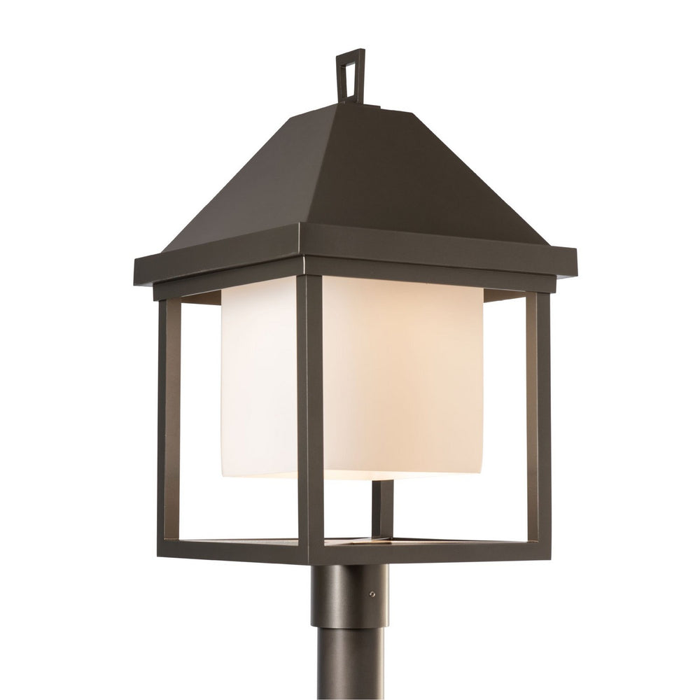 Hubbardton Forge - One Light Post Mount - Dorset - Coastal Dark Smoke- Union Lighting Luminaires Decor