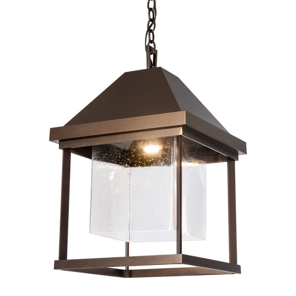 Hubbardton Forge - One Light Outdoor Lantern - Dorset - Coastal Bronze- Union Lighting Luminaires Decor