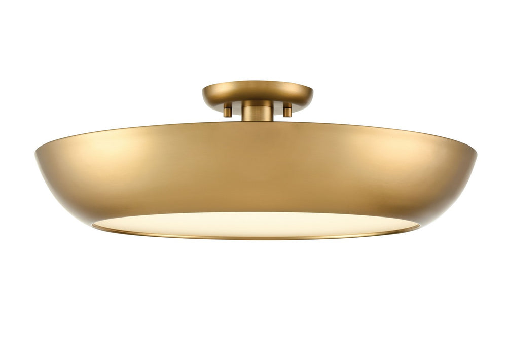 DVI Canada - LED Semi-Flush Mount - Antares - Brass- Union Lighting Luminaires Decor