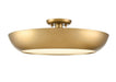 DVI Canada - LED Semi-Flush Mount - Antares - Brass- Union Lighting Luminaires Decor