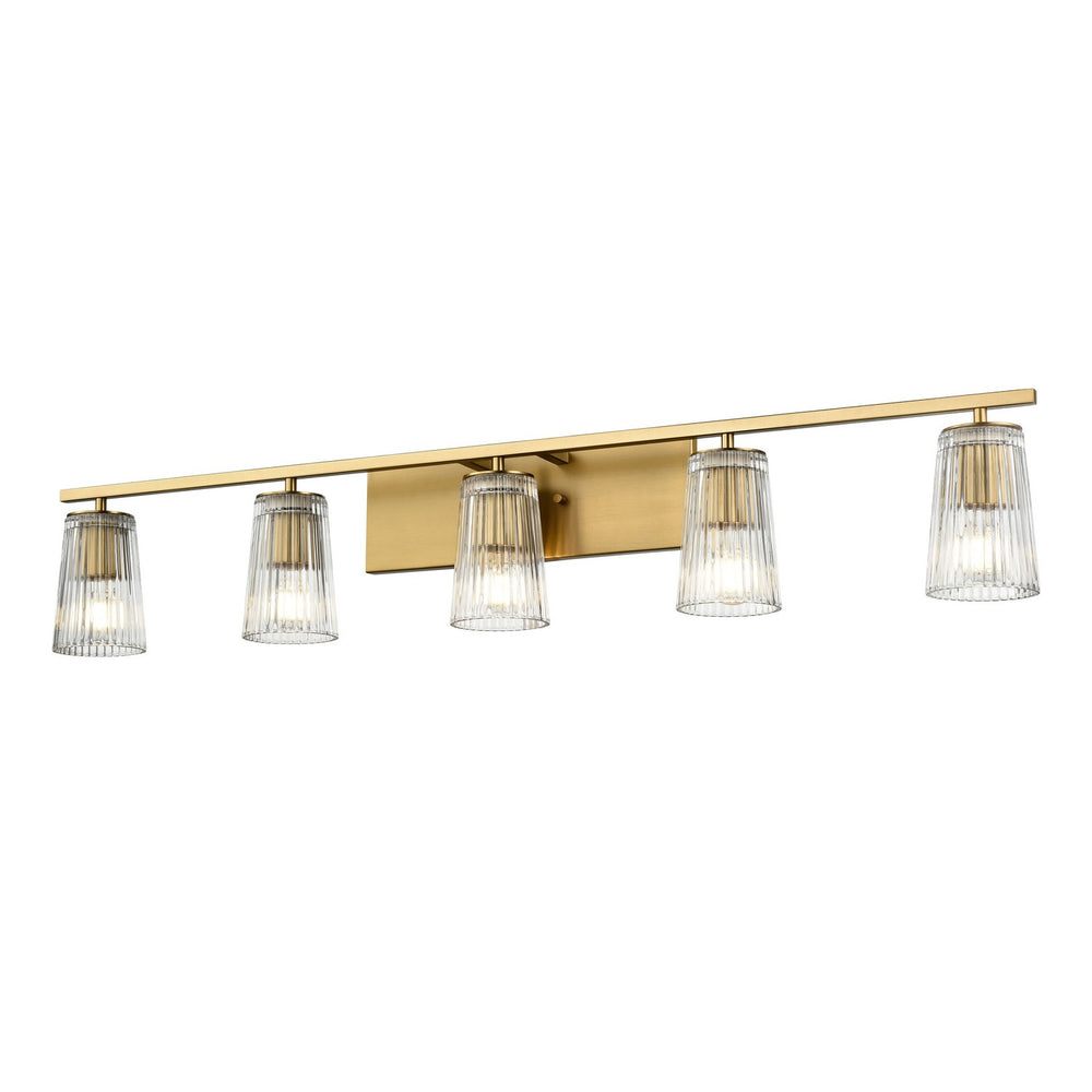 DVI Canada - Five Light Vanity - Lasalle - Brass- Union Lighting Luminaires Decor