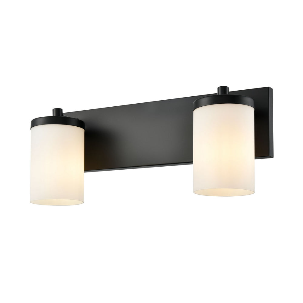 DVI Canada - Two Light Vanity - Riverview - Ebony- Union Lighting Luminaires Decor