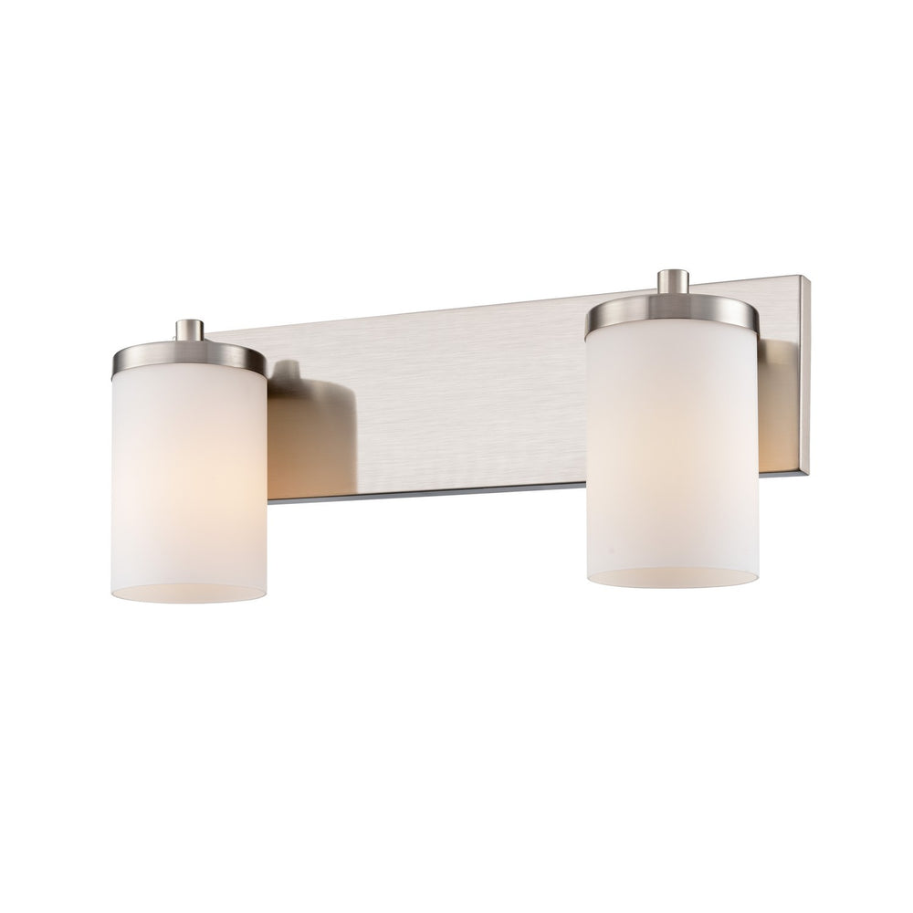 DVI Canada - Two Light Vanity - Riverview - Satin Nickel- Union Lighting Luminaires Decor