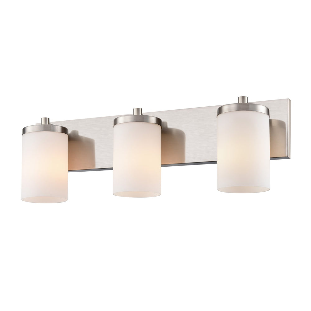 DVI Canada - Three Light Vanity - Riverview - Satin Nickel- Union Lighting Luminaires Decor