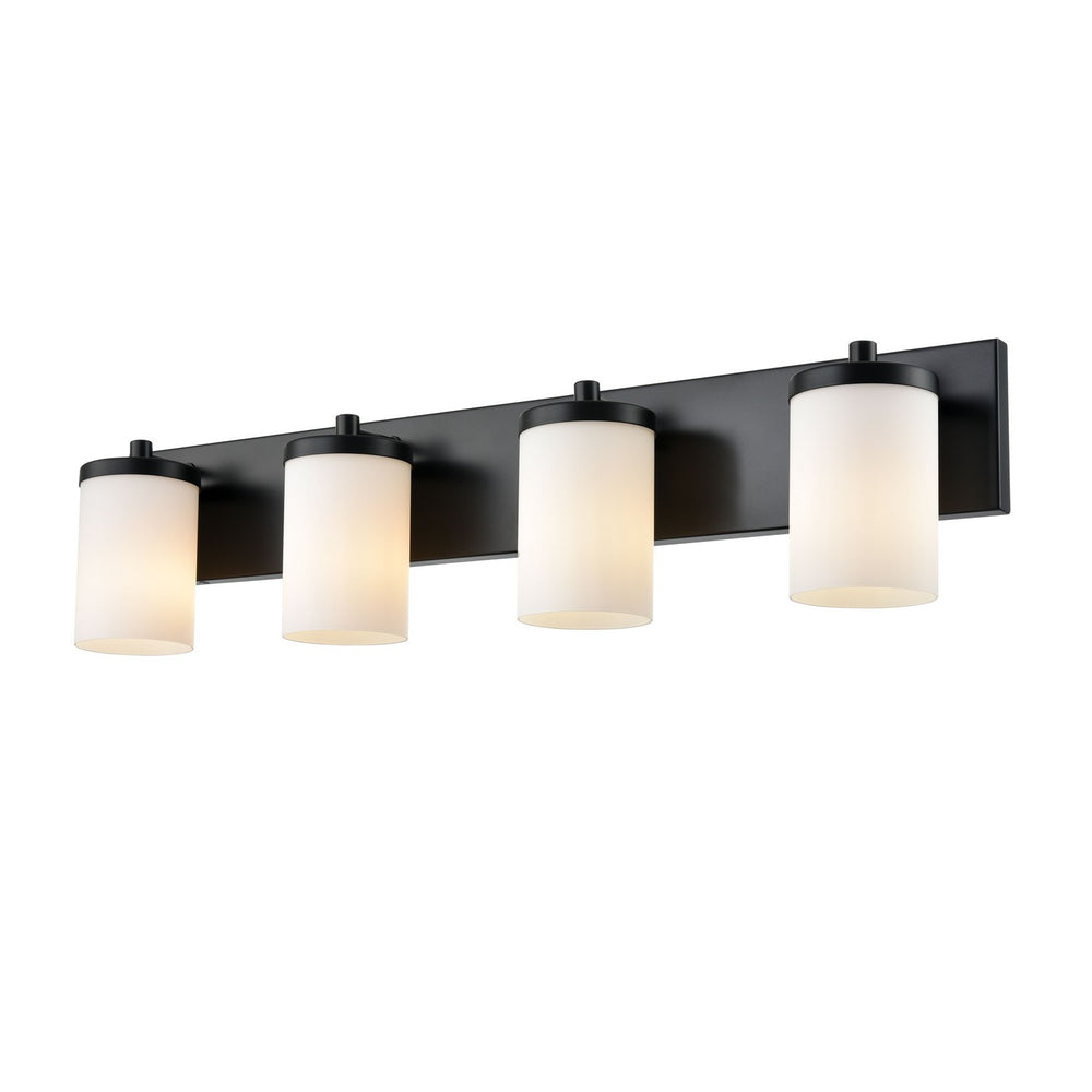 DVI Canada - Four Light Vanity - Riverview - Ebony- Union Lighting Luminaires Decor
