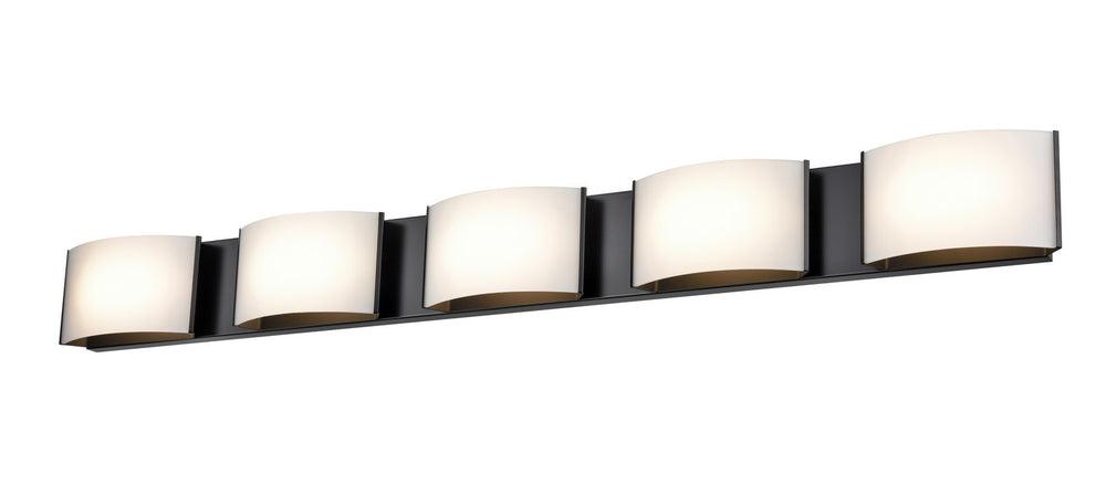 DVI Canada - Five Light Vanity - Candleguard - Ebony- Union Lighting Luminaires Decor