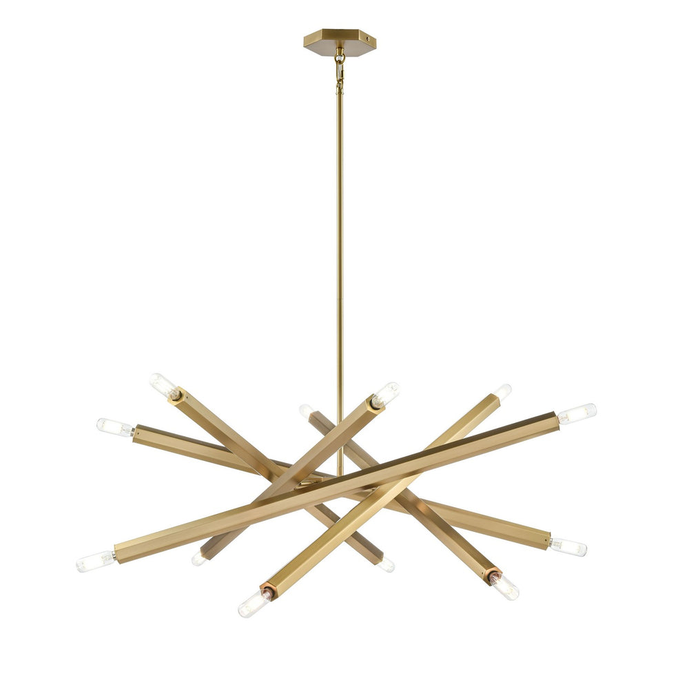 DVI Canada - 12 Light Pendant - Kestrel - Brass- Union Lighting Luminaires Decor