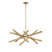 DVI Canada - 12 Light Pendant - Kestrel - Brass- Union Lighting Luminaires Decor