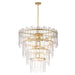 Maxim - 12 Light Pendant - Warren - Gold Leaf- Union Lighting Luminaires Decor