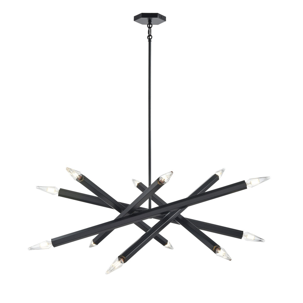 DVI Canada - 12 Light Pendant - Kestrel - Ebony- Union Lighting Luminaires Decor