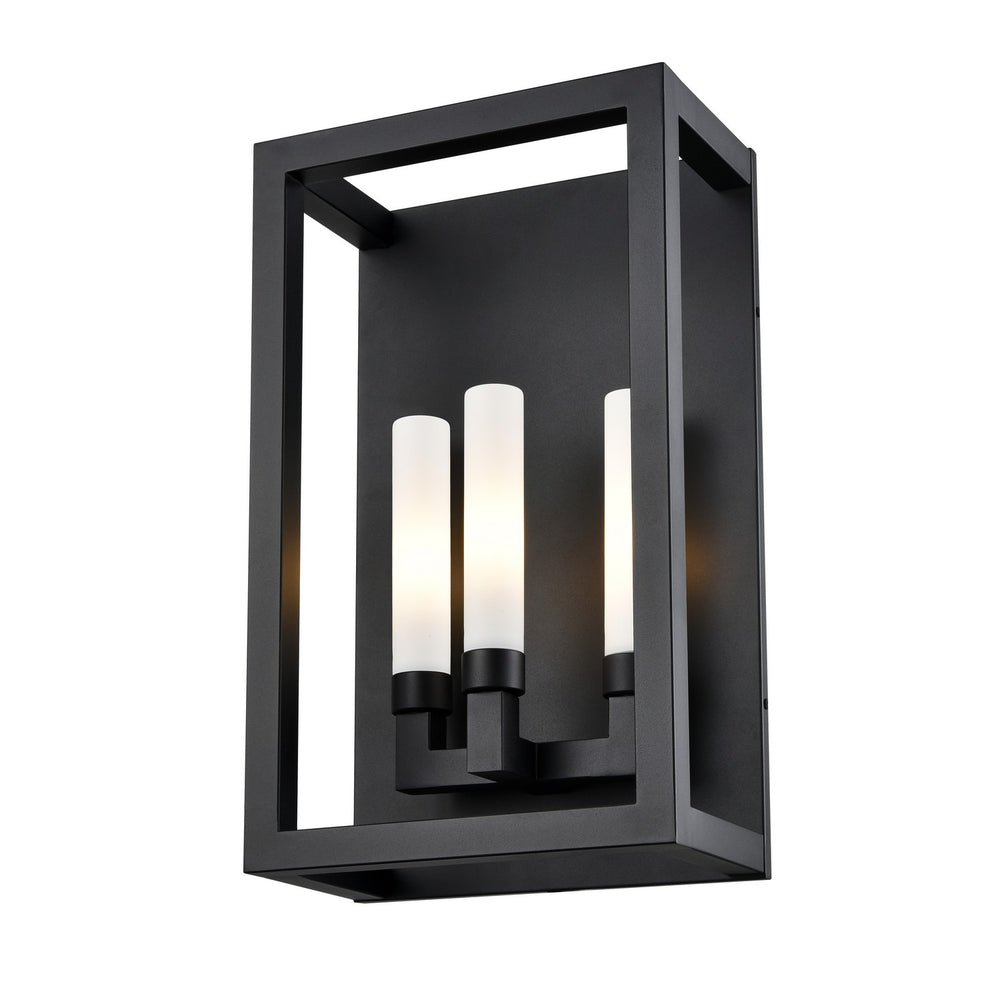 DVI Canada - Three Light Wall Sconce - Ajax - Black- Union Lighting Luminaires Decor