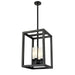 DVI Canada - Four Light Pendant - Ajax - Black- Union Lighting Luminaires Decor