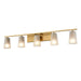 DVI Canada - Five Light Vanity - Luca - Brass- Union Lighting Luminaires Decor